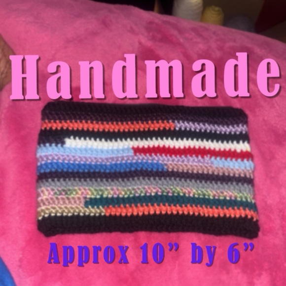 DIY. Handmade. Makeup Bag 10 by 6 & Shoulder Bag 13 by 8 “. Zipper Closure. - Picture 2 of 9